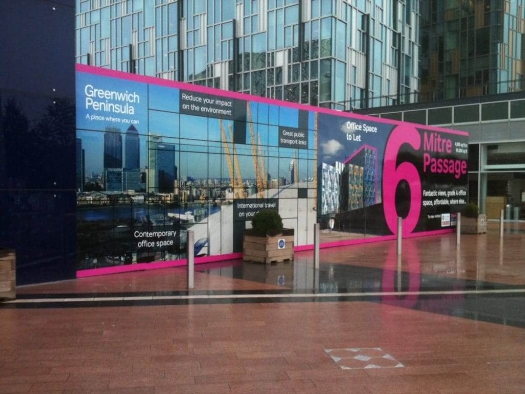 Building site hoardings