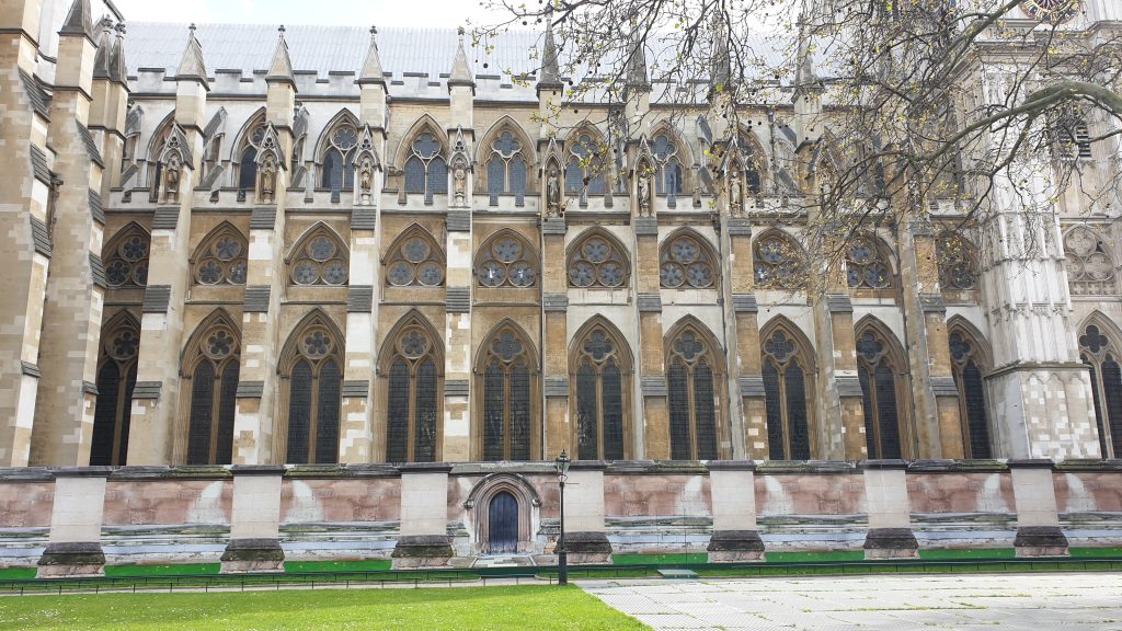 Trompe l'oeil hoarding for Westminster Abbey