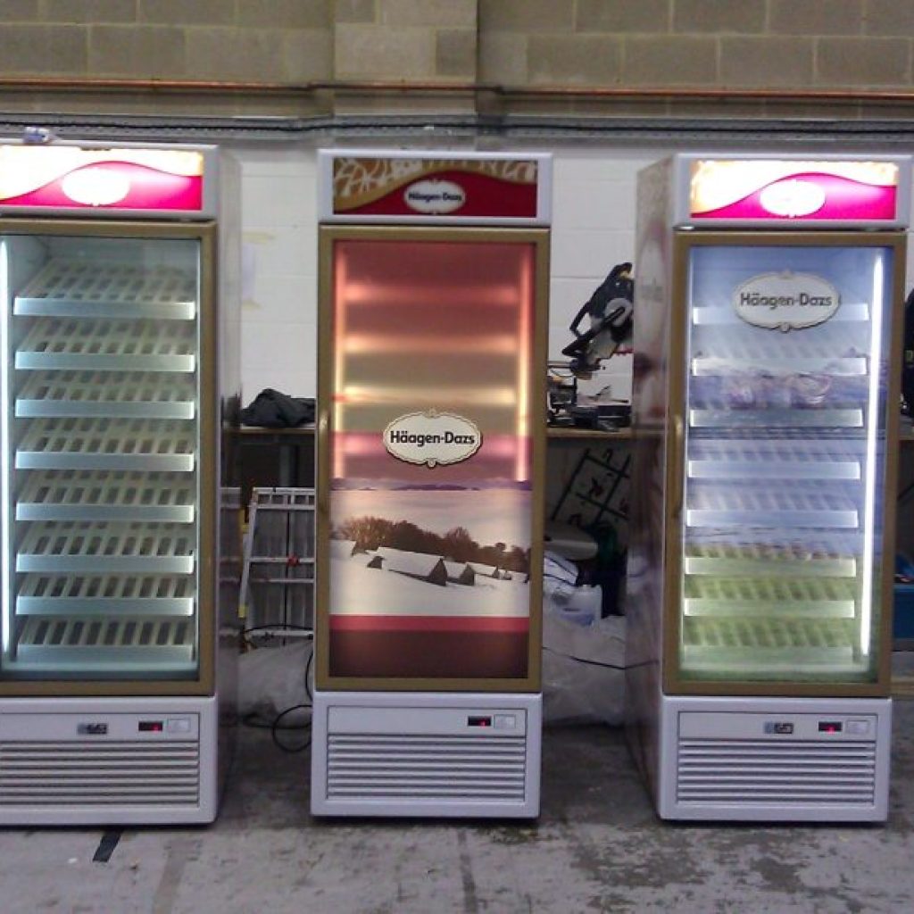 Retail Display lights on