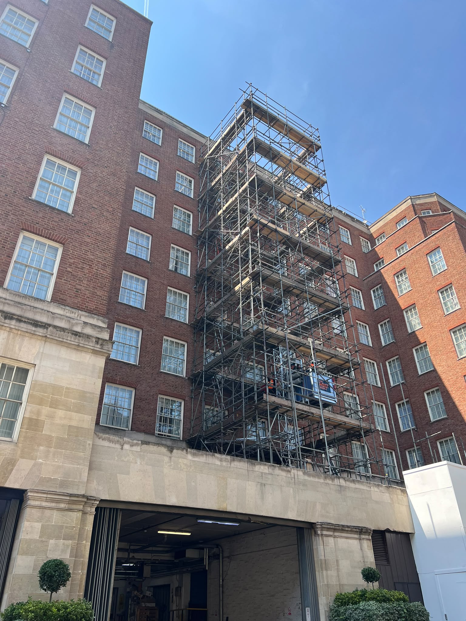 Bespoke Scaffold Wrap sub-frame and scaffolding
